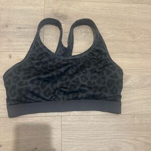 Avia Black Leopard Sports Bra